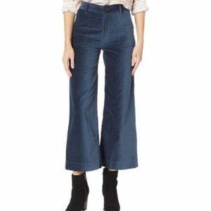 Frye Nadia Cropped Wide leg Velvet Pants